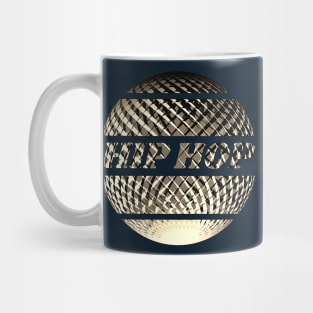 Golden "Hip Hop" discoball for hiphoppers and rappers Mug